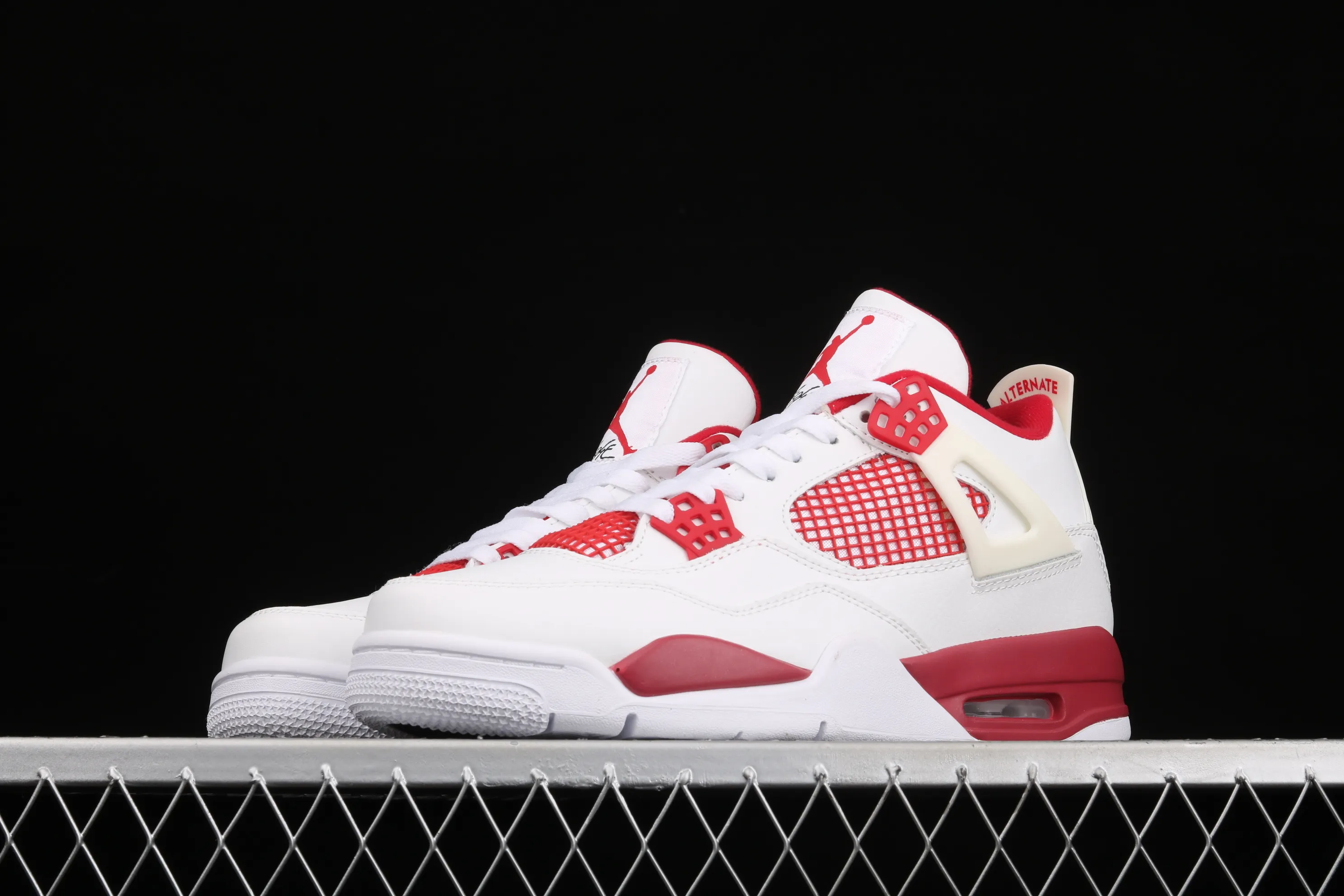 All categories Air Jordan Jordan series basketball shoes Air Jordan 4 G version Air Jordan 4 Motorsport AJ4 Joe 4 Racing White Red 308497-106